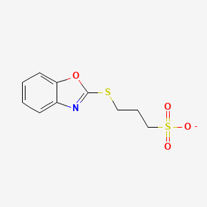 molecular formula C10H10NO4S2- B11098256 3-(1,3-Benzoxazol-2-ylsulfanyl)propane-1-sulfonate 