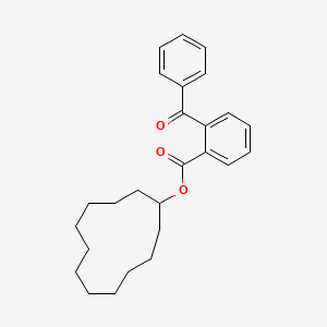 molecular formula C26H32O3 B11098296 Cyclododecyl 2-benzoylbenzoate 