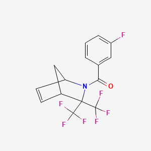 2-(3-Fluorobenzoyl)-3,3-bis(trifluoromethyl)-2-azabicyclo[2.2.1]hept-5-ene