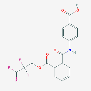 4-[({6-[(2,2,3,3-Tetrafluoropropoxy)carbonyl]cyclohex-3-en-1-yl}carbonyl)amino]benzoic acid