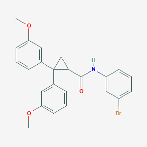 N-(3-bromophenyl)-2,2-bis(3-methoxyphenyl)cyclopropanecarboxamide