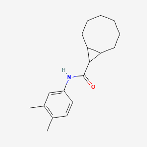 N-(3,4-dimethylphenyl)bicyclo[6.1.0]nonane-9-carboxamide