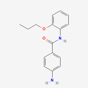 molecular formula C16H18N2O2 B11098523 4-amino-N-(2-propoxyphenyl)benzamide 