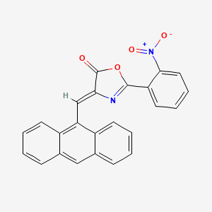 (4Z)-4-(anthracen-9-ylmethylidene)-2-(2-nitrophenyl)-1,3-oxazol-5(4H)-one