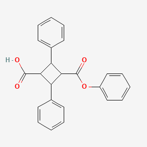 2,4-Diphenyl-cyclobutane-1,3-dicarboxylic acid monophenyl ester