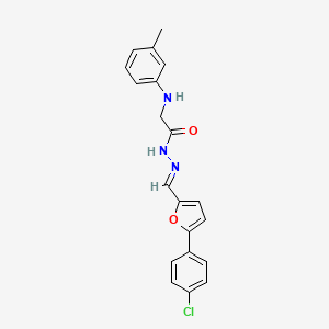 N'-[(E)-[5-(4-Chlorophenyl)furan-2-YL]methylidene]-2-[(3-methylphenyl)amino]acetohydrazide