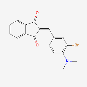 2-[3-bromo-4-(dimethylamino)benzylidene]-1H-indene-1,3(2H)-dione