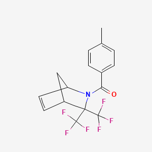 2-(4-Methylbenzoyl)-3,3-bis(trifluoromethyl)-2-azabicyclo[2.2.1]hept-5-ene