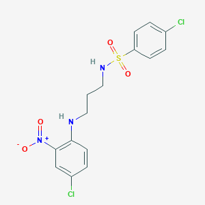 4-chloro-N-{3-[(4-chloro-2-nitrophenyl)amino]propyl}benzenesulfonamide