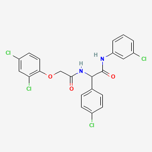 N-(3-chlorophenyl)-2-(4-chlorophenyl)-2-{[(2,4-dichlorophenoxy)acetyl]amino}acetamide