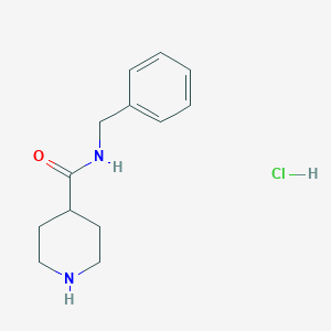 molecular formula C13H19ClN2O B110988 N-benzylpiperidine-4-carboxamide CAS No. 101264-48-6