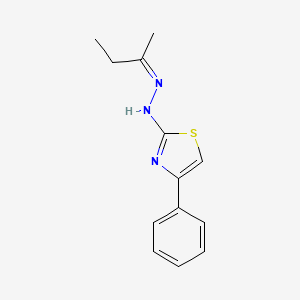 (Z)-2-(2-(butan-2-ylidene)hydrazinyl)-4-phenylthiazole