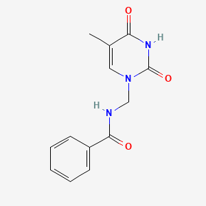 N-[(5-methyl-2,4-dioxo-3,4-dihydropyrimidin-1(2H)-yl)methyl]benzamide