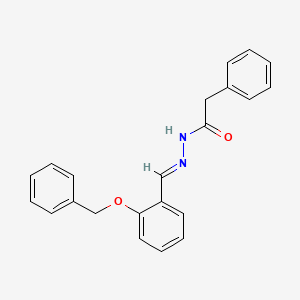 molecular formula C22H20N2O2 B11098880 N'-[(E)-[2-(Benzyloxy)phenyl]methylidene]-2-phenylacetohydrazide 