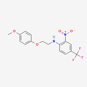 N-[2-(4-methoxyphenoxy)ethyl]-2-nitro-4-(trifluoromethyl)aniline