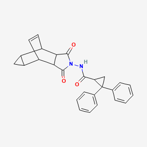 N-(1,3-dioxooctahydro-4,6-ethenocyclopropa[f]isoindol-2(1H)-yl)-2,2-diphenylcyclopropanecarboxamide