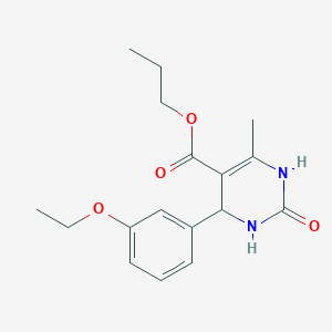 Propyl 4-(3-ethoxyphenyl)-6-methyl-2-oxo-1,2,3,4-tetrahydropyrimidine-5-carboxylate