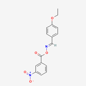 molecular formula C16H14N2O5 B11098995 ({[(E)-(4-ethoxyphenyl)methylidene]amino}oxy)(3-nitrophenyl)methanone 