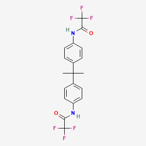 N,N'-(propane-2,2-diyldibenzene-4,1-diyl)bis(2,2,2-trifluoroacetamide)