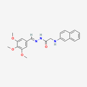 2-[(Naphthalen-2-YL)amino]-N'-[(E)-(3,4,5-trimethoxyphenyl)methylidene]acetohydrazide