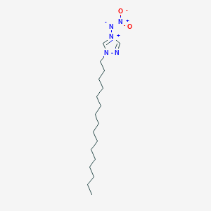 molecular formula C18H35N5O2 B11099036 (1-hexadecyl-1H-1,2,4-triazol-4-ium-4-yl)(nitro)azanide 