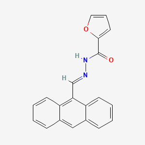 molecular formula C20H14N2O2 B11099096 N'-[(E)-9-Anthrylmethylidene]-2-furohydrazide 