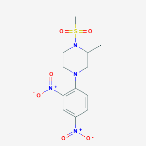 4-(2,4-Dinitrophenyl)-2-methyl-1-(methylsulfonyl)piperazine