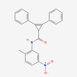 N-(2-methyl-5-nitrophenyl)-2,3-diphenylcycloprop-2-ene-1-carboxamide