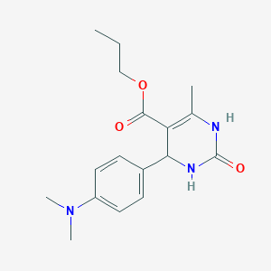 Propyl 4-[4-(dimethylamino)phenyl]-6-methyl-2-oxo-1,2,3,4-tetrahydropyrimidine-5-carboxylate