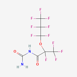 molecular formula C7H3F11N2O3 B11099146 N-carbamoyl-2,3,3,3-tetrafluoro-2-(heptafluoropropoxy)propanamide 