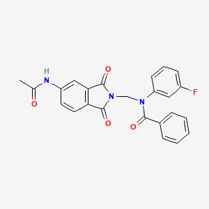 N-{[5-(acetylamino)-1,3-dioxo-1,3-dihydro-2H-isoindol-2-yl]methyl}-N-(3-fluorophenyl)benzamide