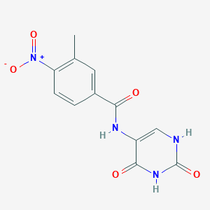 N-(2,4-dioxo-1,2,3,4-tetrahydropyrimidin-5-yl)-3-methyl-4-nitrobenzamide