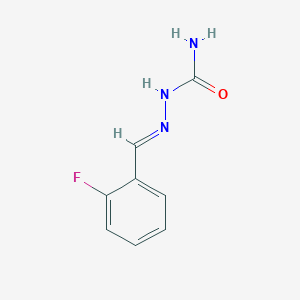 molecular formula C8H8FN3O B11099206 (2E)-2-(2-fluorobenzylidene)hydrazinecarboxamide 