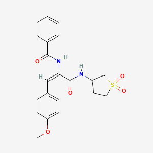 N-[1-{[(1,1-dioxidotetrahydro-3-thienyl)amino]carbonyl}-2-(4-methoxyphenyl)vinyl]benzamide