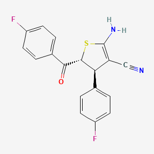 (4R,5R)-2-Amino-5-(4-fluorobenzoyl)-4-(4-fluorophenyl)-4,5-dihydro-3-thiophenecarbonitrile