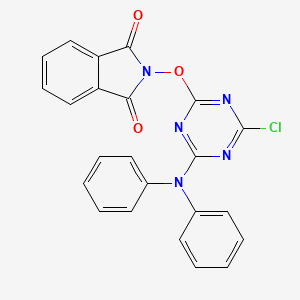 2-{[4-chloro-6-(diphenylamino)-1,3,5-triazin-2-yl]oxy}-1H-isoindole-1,3(2H)-dione