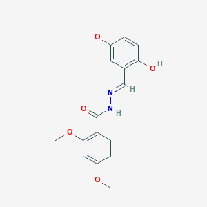 N'-[(E)-(2-hydroxy-5-methoxyphenyl)methylidene]-2,4-dimethoxybenzohydrazide