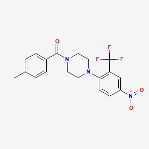 (4-Methylphenyl){4-[4-nitro-2-(trifluoromethyl)phenyl]piperazin-1-yl}methanone