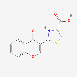 (4R)-2-(4-oxochromen-3-yl)-1,3-thiazolidine-4-carboxylic acid