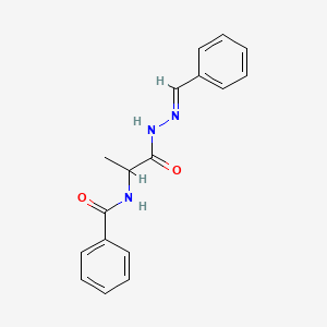 N-{2-[(2E)-2-benzylidenehydrazino]-1-methyl-2-oxoethyl}benzamide