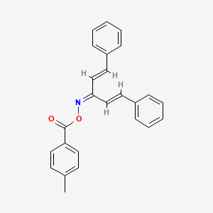 ({[(1E,4E)-1,5-diphenylpenta-1,4-dien-3-ylidene]amino}oxy)(4-methylphenyl)methanone