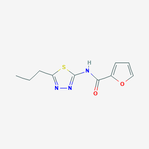 molecular formula C10H11N3O2S B11099421 N-(5-propyl-1,3,4-thiadiazol-2-yl)furan-2-carboxamide 