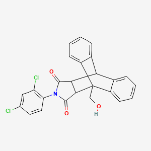 17-(2,4-Dichlorophenyl)-1-(hydroxymethyl)-17-azapentacyclo[6.6.5.0~2,7~.0~9,14~.0~15,19~]nonadeca-2,4,6,9,11,13-hexaene-16,18-dione (non-preferred name)