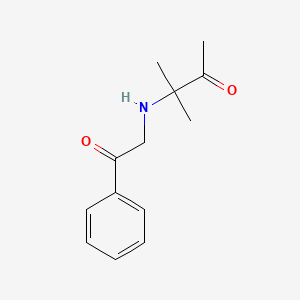 3-Methyl-3-[(2-oxo-2-phenylethyl)amino]butan-2-one