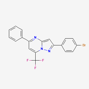 2-(4-Bromophenyl)-5-phenyl-7-(trifluoromethyl)pyrazolo[1,5-a]pyrimidine