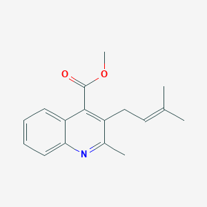 Methyl 2-methyl-3-(3-methylbut-2-en-1-yl)quinoline-4-carboxylate