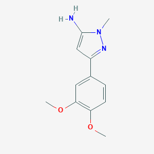 molecular formula C12H15N3O2 B110996 3-Amino-5-(3,4-dimethoxyphenyl)-2-methylpyrazole CAS No. 1017665-64-3