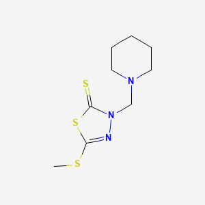 5-(methylsulfanyl)-3-(piperidin-1-ylmethyl)-1,3,4-thiadiazole-2(3H)-thione