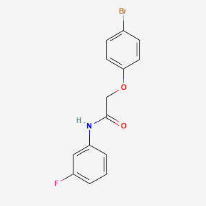 molecular formula C14H11BrFNO2 B11099620 2-(4-bromophenoxy)-N-(3-fluorophenyl)acetamide 