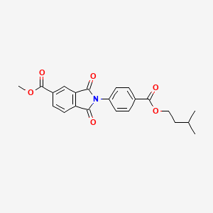 methyl 2-{4-[(3-methylbutoxy)carbonyl]phenyl}-1,3-dioxo-2,3-dihydro-1H-isoindole-5-carboxylate